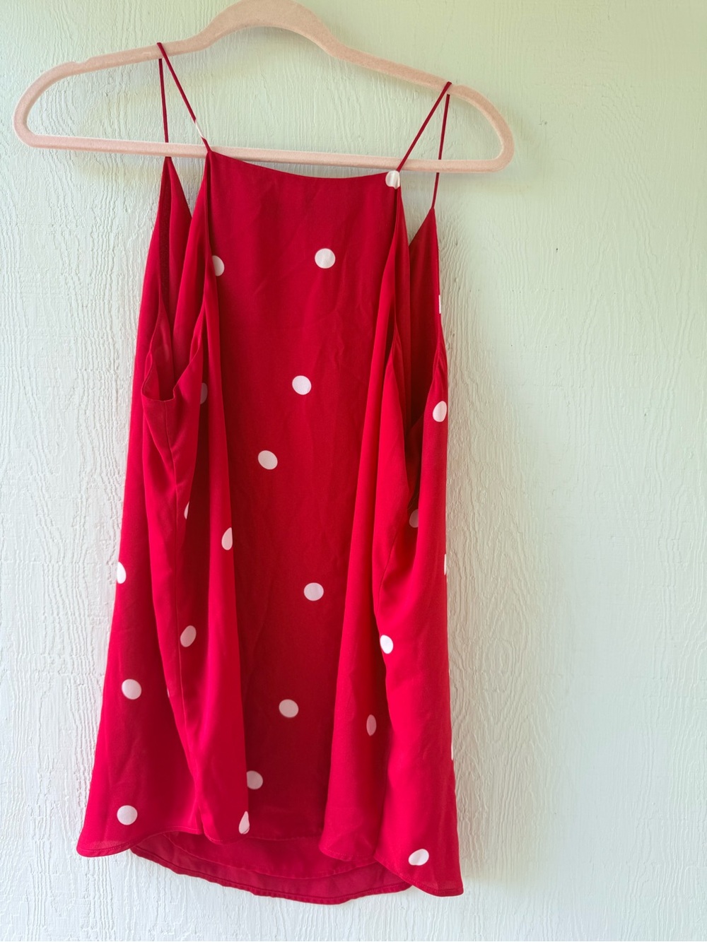 LOFT Red Polka Dot Slip Dress - Picture 2 of 2